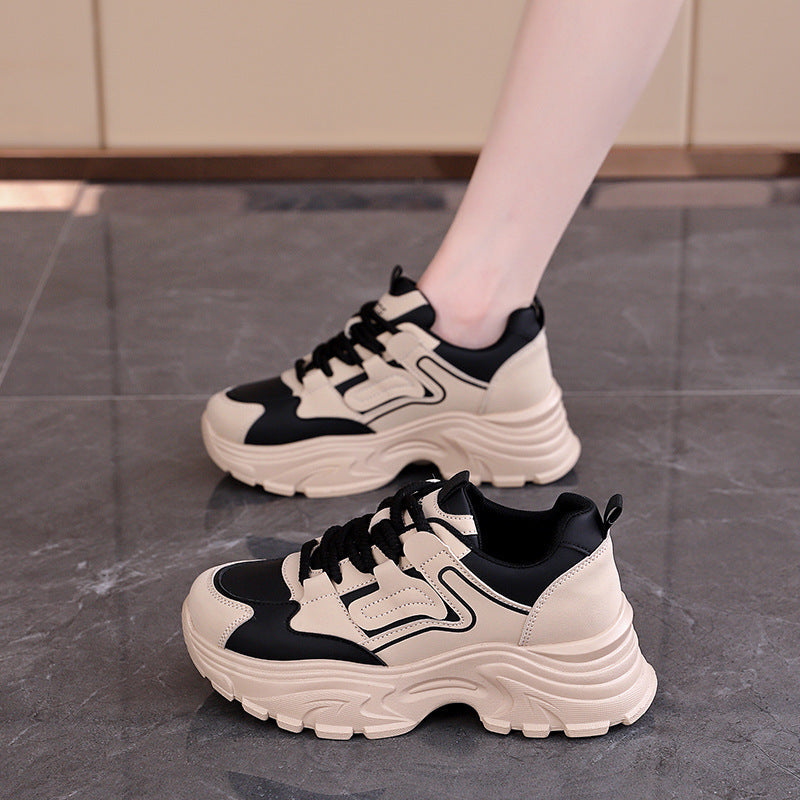 Damen Chunky Sneakers mit luftdurchlässigem Obermaterial und dämpfendem Sohlenprofil R&B