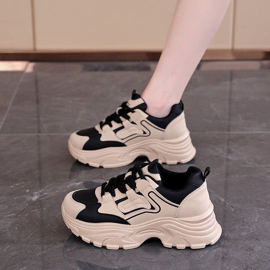 Damen Chunky Sneakers mit luftdurchlässigem Obermaterial und dämpfendem Sohlenprofil R&B
