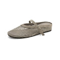 Damen elegante Schlappen mit funkelndem Strassdesign