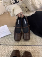 Damen Elegante Pumps mit bequemem Riemchendesign und breiter Sohle R&B