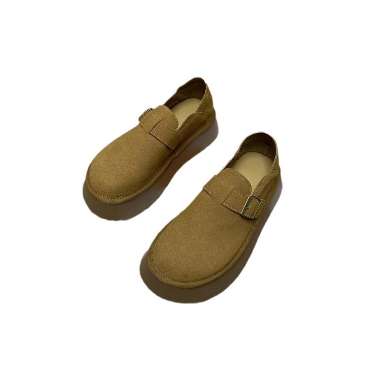 Damen modische Mokassins mit schlichtem Design und flacher Sohle R&B