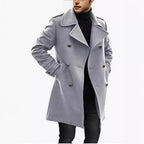 Herren eleganter und leichter Frühlingstrenchcoat R&B