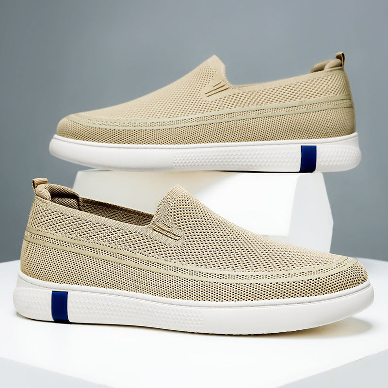 Damen Bequeme Slip-On Freizeitschuhe mit atmungsaktiver Mesh-Oberfläche