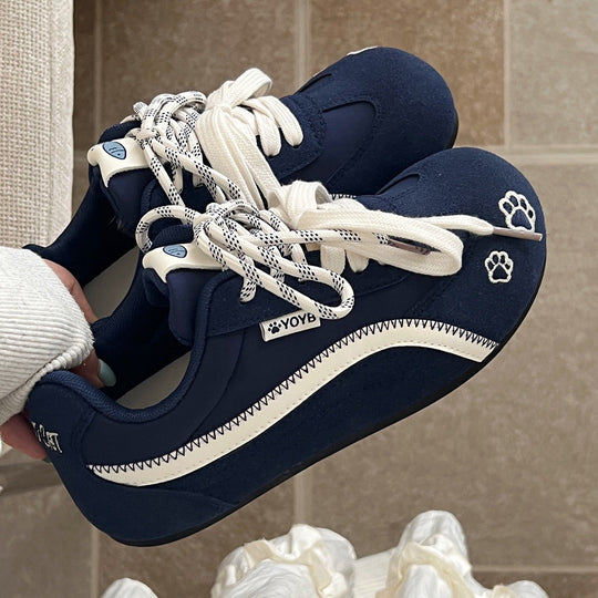 Damen Sportliche Sneaker mit rutschfester Sohle und atmungsaktiver Obermaterialstruktur R&B