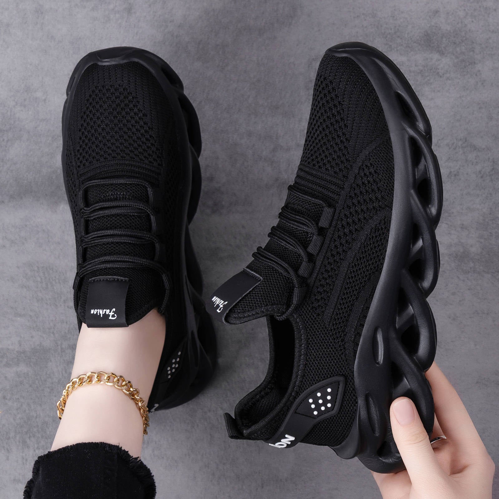Damen Atmungsaktive Sport Sneakers mit Dämpfungssystem R&B