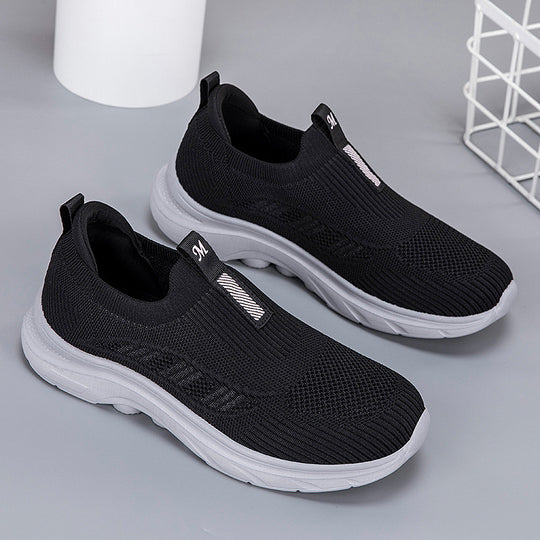 Damen Bequeme Slip-On Fitnessschuhe mit atmungsaktivem Obermaterial R&B