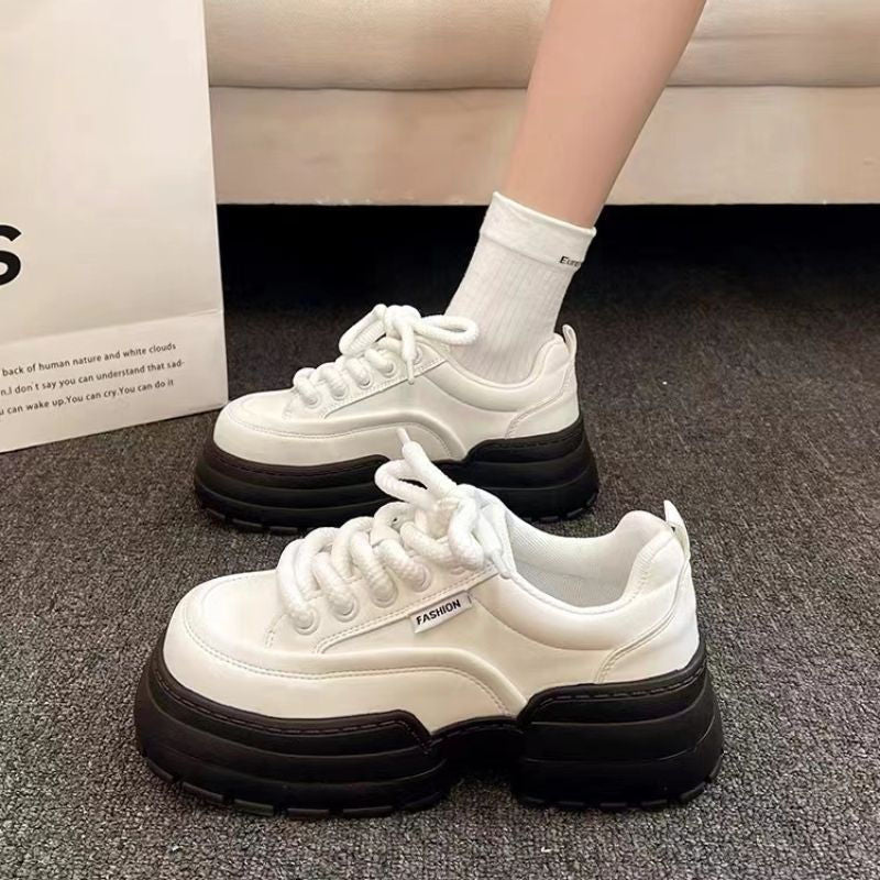 Damen modische Chunky-Sneaker mit stabiler Laufsohle und atmungsaktivem Obermaterial R&B