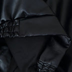 Damen Kunstlederjacke mit modischem Stehkragen und praktischen Taschen R&B