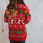 R&B | Weihnachtlicher Strickpullover Mit Schneeflockenmotiv
