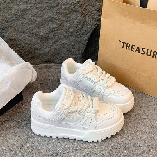 Damen Trendige Chunky Sneakers mit dämpfender Sohle und modischen Akzenten R&B