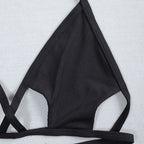 Damen Triangel-Bikini mit verstellbaren Trägern und modischem Schnitt R&B