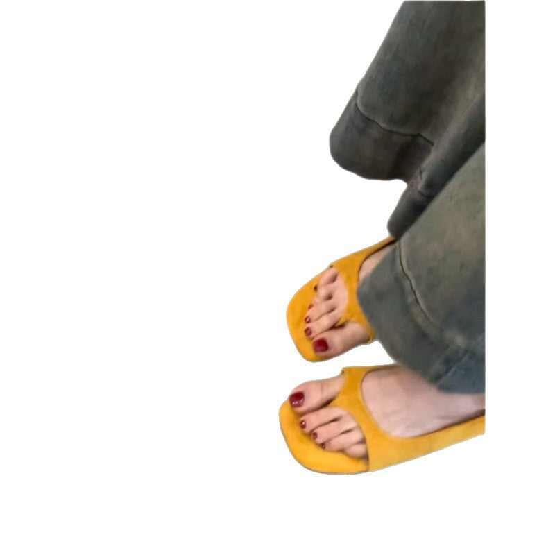 Damen Komfortable Zehentrenner-Sandalen mit weichem Obermaterial und modischem Design R&B