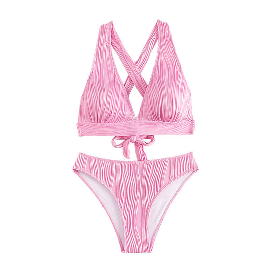 Damen Bikini-Set mit raffiniertem Rippendesign R&B
