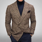 Herren Eleganter Doppelreiher Blazer aus hochwertigem Stoff