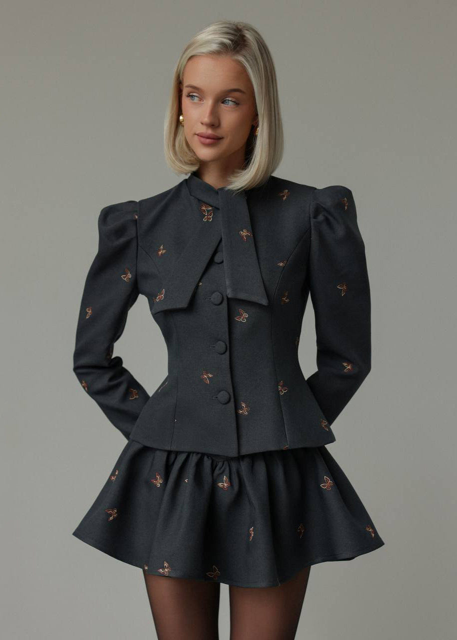 R&B | Puffärmeljacke und Rock-Set