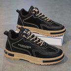 Herren Modische Leder Sneakers mit atmungsaktiver Konstruktion