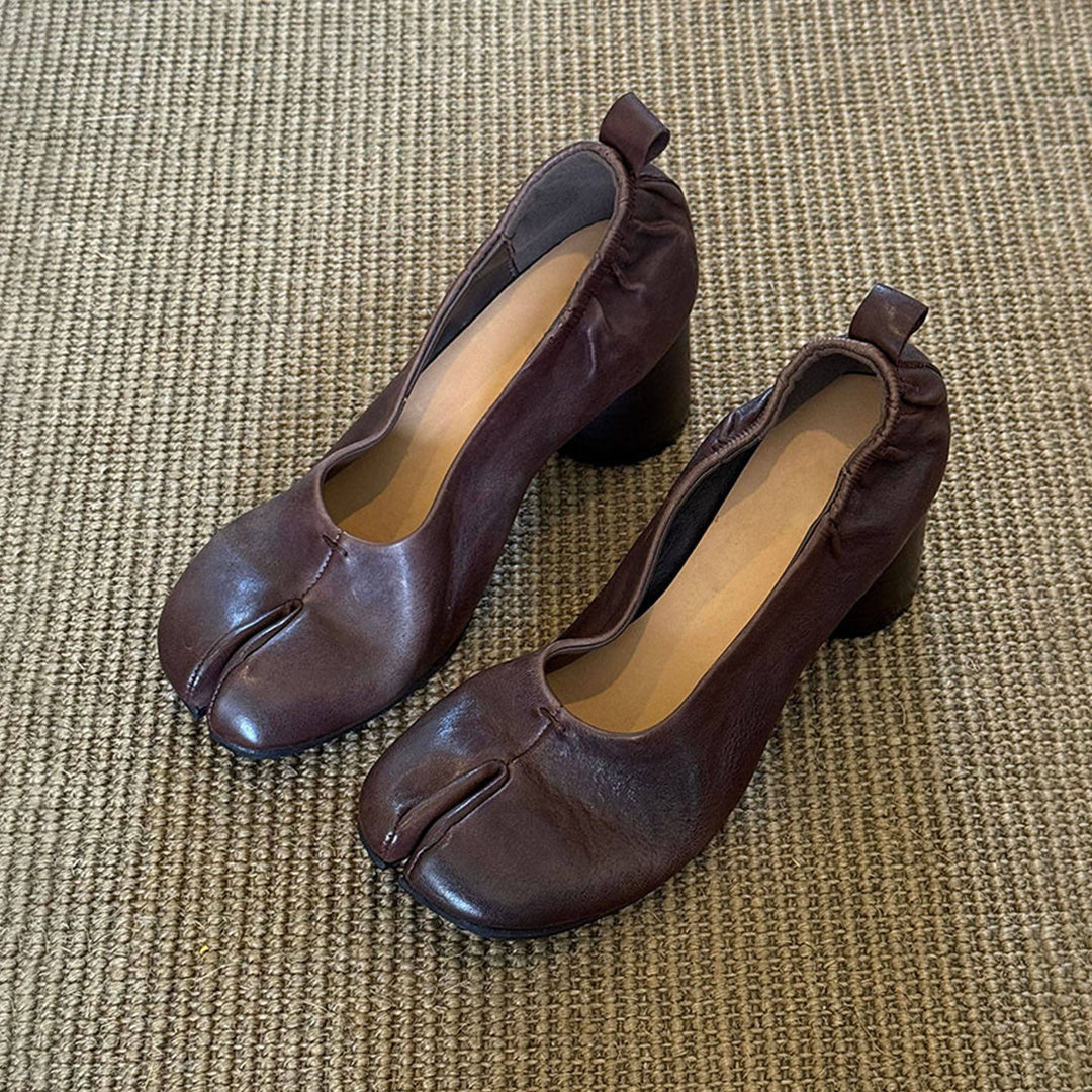 Damen Modische Ballerinas mit elegantem Schnitt und hohem Absatz R&B