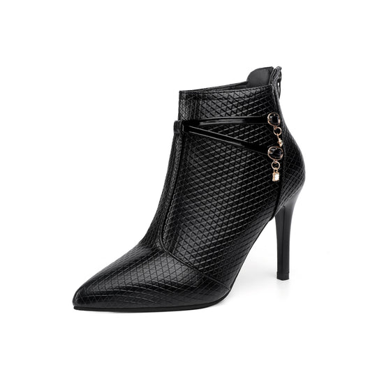 Damen Elegante Ankle Boots mit strukturiertem Obermaterial und modischen Akzenten R&B