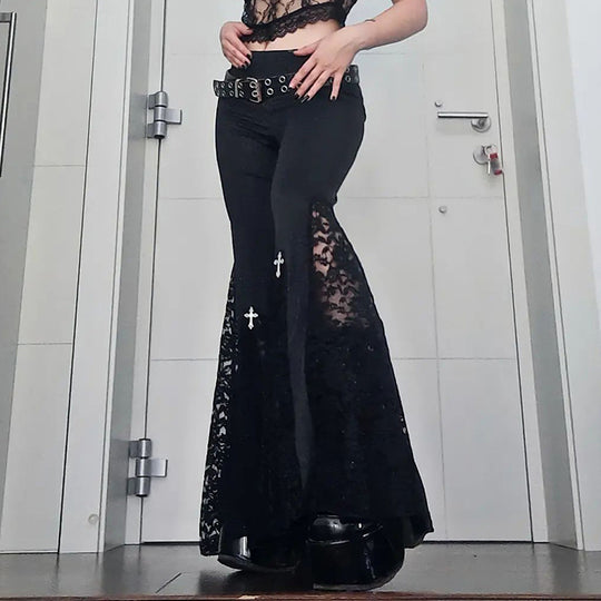 Damen figurbetonte Bluse mit Rüschendetails und Schnürung R&B