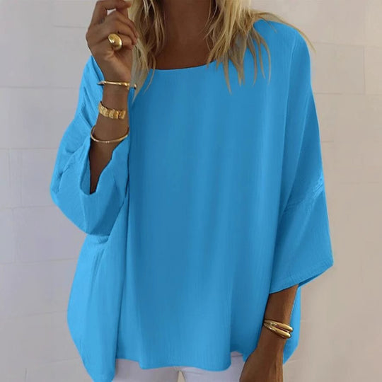 Damen Leichte Batwing Bluse R&B