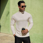 Herren Stehkragen Pullover Aus Weichem Baumwollmix R&B