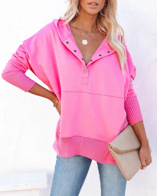 Damen Oversized Kapuzenpullover R&B