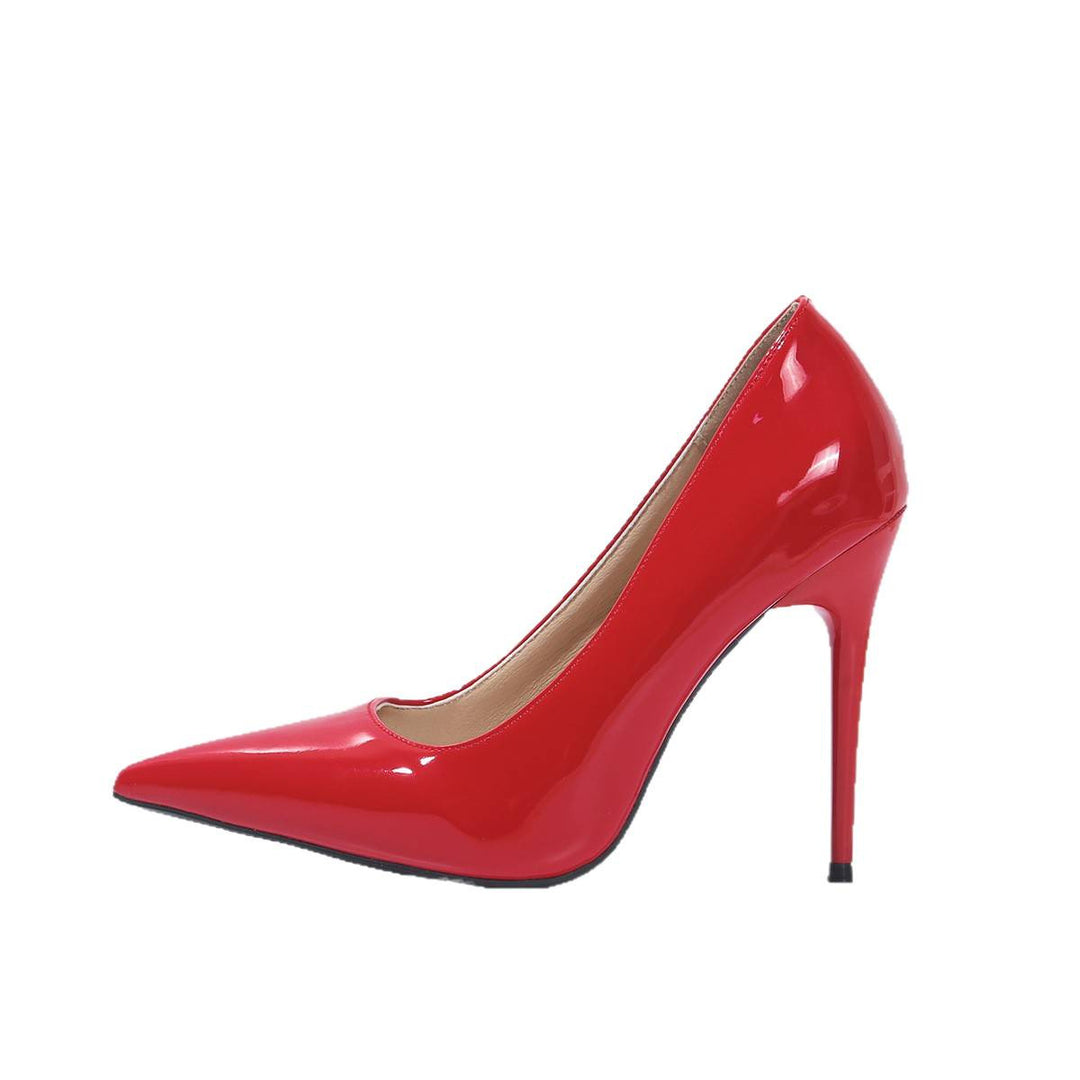 Damen spitze High Heel Pumps mit glänzendem Obermaterial R&B