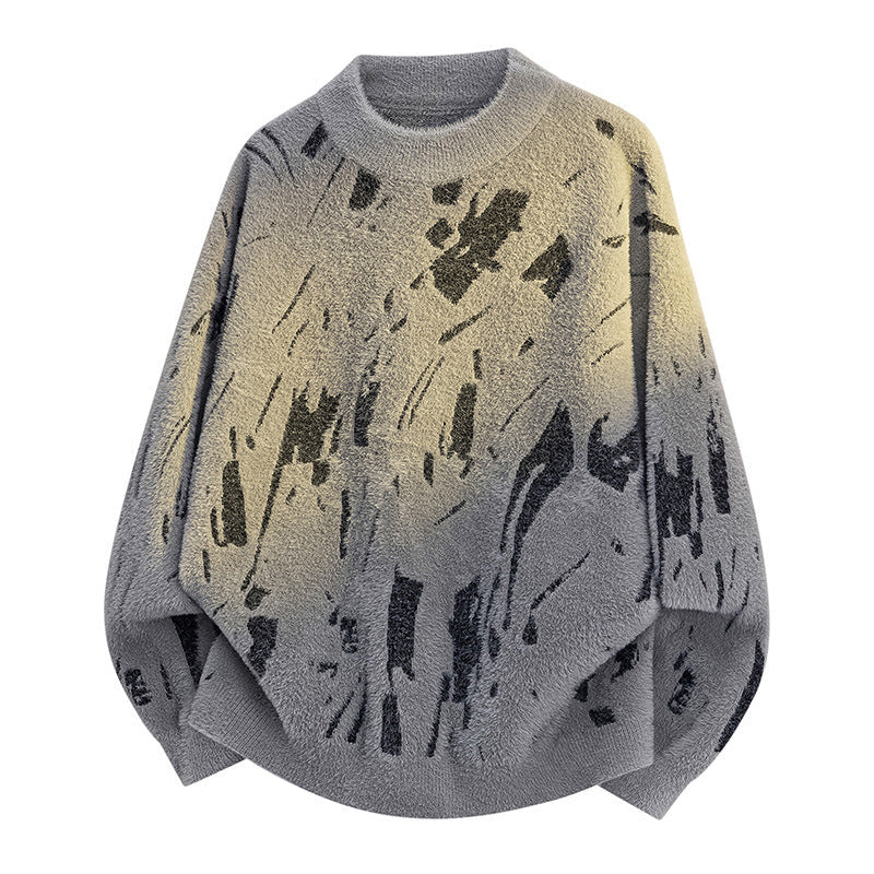 Damen modischer Strickpullover mit lässigem Oversized-Schnitt