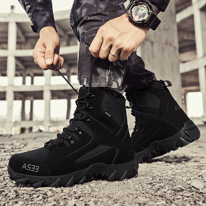 Herren Multifunktionale Tactical-Boots mit hohem Knöchelschutz und rutschfester Sohle R&B