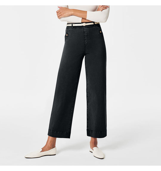 Damen Weitgeschnittene Stoffhose mit eleganten Details R&B