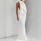 Damen Elegantes Hochzeitskleid mit schimmerndem Taillenband R&B