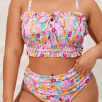 Damen Verspieltes Bikini-Set mit Rüschendetails R&B