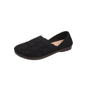 Damen Komfortable Ballerinas mit modischem Strickdesign R&B