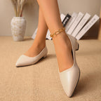 Damen Elegante und bequeme Ballerinas mit spitzem Zehenbereich R&B