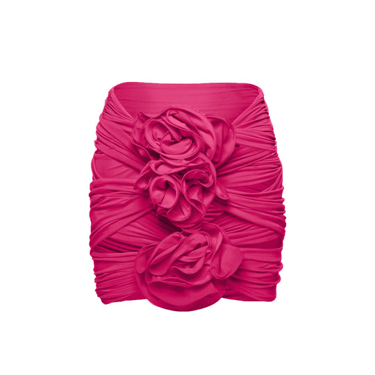 Damen Einteiler Badeanzug mit voluminösen Blumenapplikationen R&B