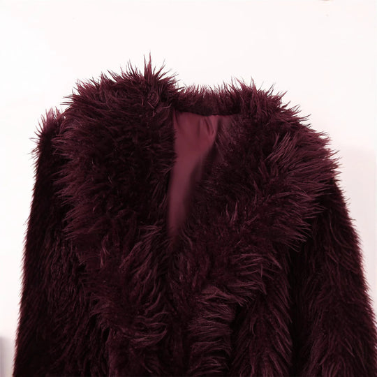 Damen Kuschel-Short-Pelzjacke R&B
