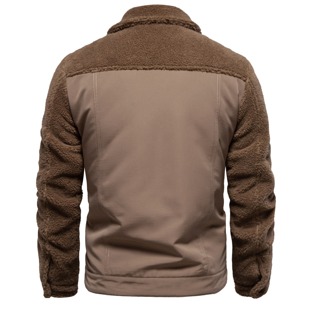 Herren gefütterte Jacke im Jeansstil