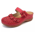 Damen-Clogs mit floralem Design und verstellbarem Riemen R&B
