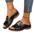 Damen Komfortable Riemensandalen mit elegantem Schnallen-Detail R&B