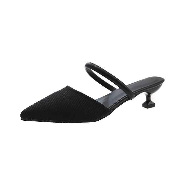Damen elegante Slingback-Pumps mit modernem Kitten-Absatz R&B
