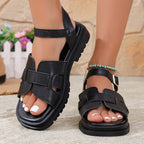 Damen Komfortable Sandalen mit modischem Riemendesign R&B