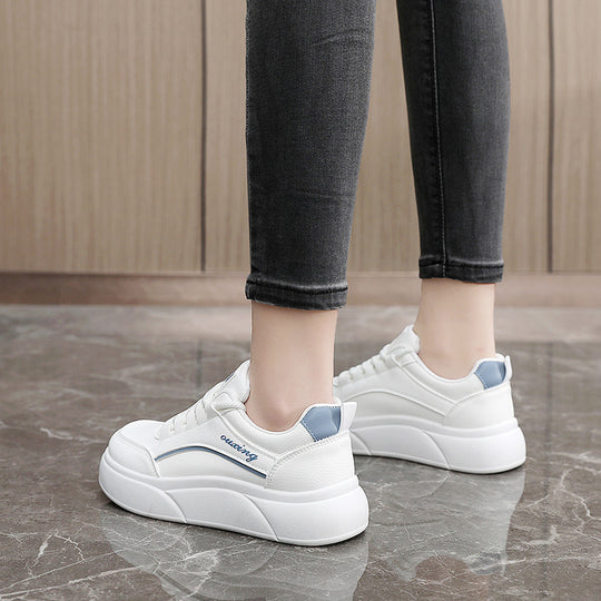 Damen modische Sneakers mit hohem Plateau und atmungsaktiver Oberfläche R&B