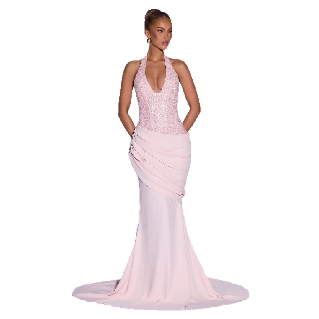 Damen Glänzendes Abendkleid mit figurbetontem Schnitt und schimmernden Pailletten R&B
