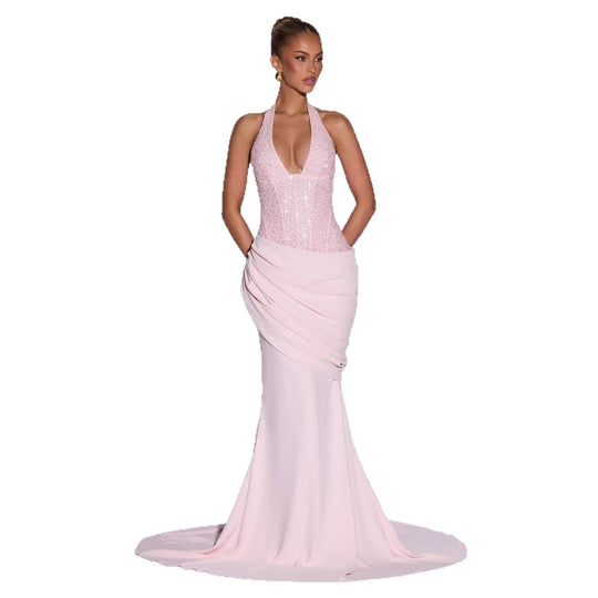 Damen Glänzendes Abendkleid mit figurbetontem Schnitt und schimmernden Pailletten R&B