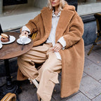 Damen Kuscheliger Oversized-Mantel aus Teddyfleece R&B