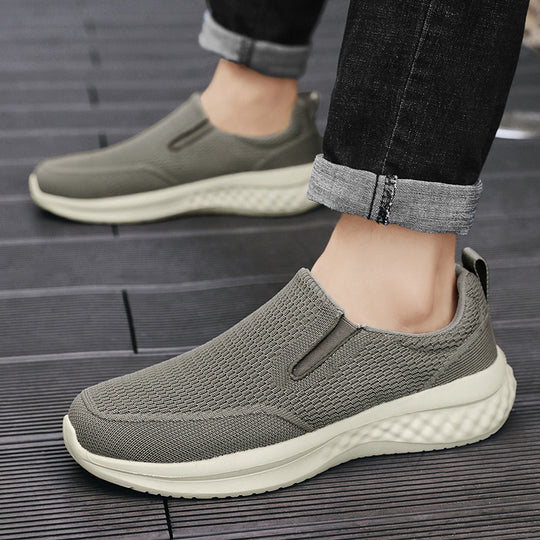 Damen Slip-On Sneakers mit ergonomischer Sohle und atmungsaktiver Obermaterialstruktur R&B