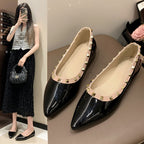 Damen spitze Ballerina Schuhe mit Nieten-Details R&B