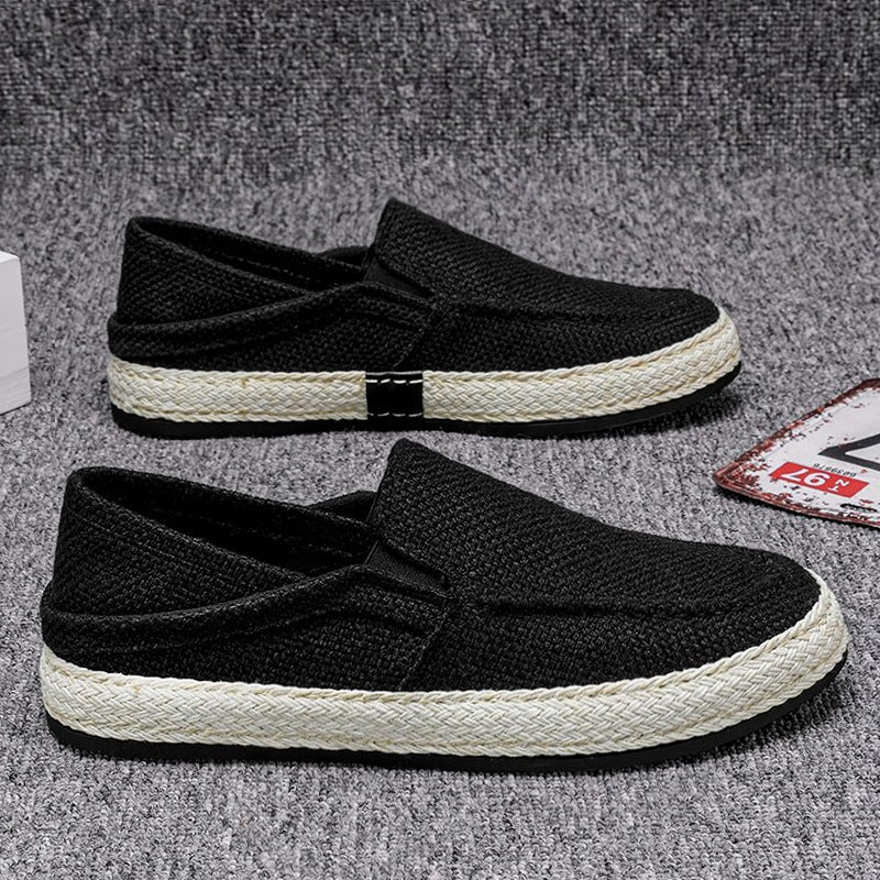 Damen bequeme Espadrilles mit elastischen Einsätzen und flexibler Sohle R&B