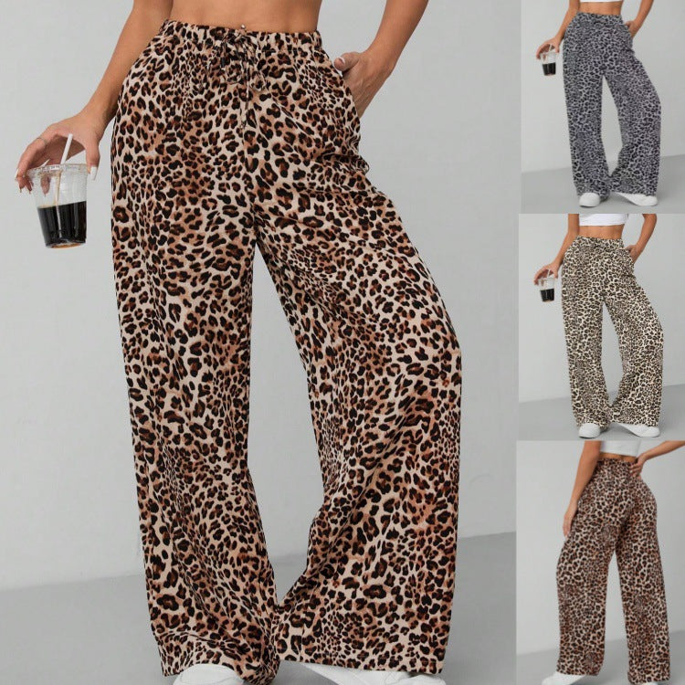 Damen Weite Tiermuster-Hose R&B