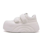 Damen Plateausneaker mit praktischen Klettverschlüssen und ergonomischer Sohle